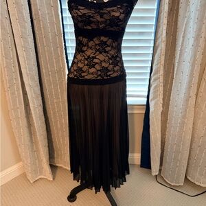 Elegant Black Lace Slip Dress